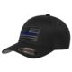 Thin Blue Line Flexfit Subdued Hat - FLEX-TBL-BLACK-SUBDUE-BLACK-XL