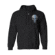 Thin Blue Line Full Zip - Skull - Unisex - SKULL-ZIP-BLACK-LARGE