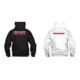 Thin Blue Line Hoodie - Thin Red Line Flag - Fire Department TBL-Red-H, Black, White