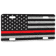 Thin Blue Line License Plate, Thin Red American Flag, TRL-AM-PLATE