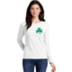 Thin Blue Line Long Sleeve, Womens, Shamrock, White - STPAT-TBL-WOM-LS-WHITE-LARGE