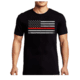 Thin Blue Line Men's - Short Sleeve Classic Thin Red Line - MEN-RFLG-BIG-LOGO-BLACK-XXL