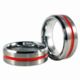 Thin Blue Line Men's Thin Red Line Ring, Tungsten - MEN-TRL-RING-TUNG-14