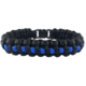 Thin Blue Line Paracord Survival Bracelet, Standard, Thin Blue Line - TBL-PARA-9
