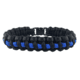 Thin Blue Line Paracord Survival Bracelet, , Thin Blue Line - TBL-PARA-10
