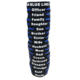 Thin Blue Line Personalized - Silicone Bracelet, Son, 8 Inch, Thin Blue Line - TBL-SON-BR