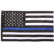 Thin Blue Line Pointview American Flag, 3x5ft, TBL-EMB-3X5