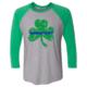 Thin Blue Line Raglan - Shamrock, , Thin Blue Line - STPAT-TBL-RAG-GG-L