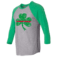 Thin Blue Line Raglan - Shamrock, Thin Red Line - STPAT-TRL-RAG-GG-L