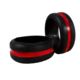 Thin Blue Line Silicone Ring - Women's Thin Red Line - WOM-RING-RED-SILICONE-4