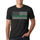 Thin Blue Line T-shirt - Classic, Thin Green Line - Men's, 5XL-CLASSIC-TGL-BLACK-5XL