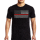 Thin Blue Line T-shirt - Classic Thin Red Line, 5XL - MEN-RFLG-BIG-LOGO-BLACK-5XL