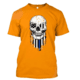 Thin Blue Line T-shirt - Halloween Thin Blue Line, Orange - TBL-HALO-ORG-XXL