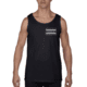 Thin Blue Line Tank - Chicago Flag, Black - CHIC-TANK-BLACK-L