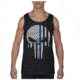 Thin Blue Line Tank - Skull Graphic - TANK-SKULL-XXL