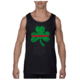 Thin Blue Line Thin Red Line Tank, Shamrock, Black - STPAT-TRL-TANK-BLACK-XXL