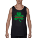 Thin Blue Line Thin Red Line Tank, Shamrock, Black - STPAT-TRL-TANK-BLACK-LARGE