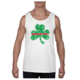 Thin Blue Line Thin Red Line Tank, Shamrock, White - STPAT-TRL-TANK-WHITE-XXL
