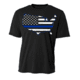 Thin Blue Line Usa Polyester Shirt - POLY-USA-BLACK-XXL