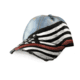 Thin Blue Line Women's Hand Painted Hat - Thin Red Line Flag - RC-TRL-HT