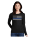 Thin Blue Line Women's - Long Sleeve Classic Thin Blue Line - WOMEN-LS-CLASSIC-BLUE-BLACK-XXL