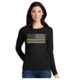 Thin Blue Line Women's - Long Sleeve Classic Thin Gold Line - WOMEN-LS-CLASSIC-GOLD-BLACK-XXL