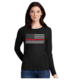 Thin Blue Line Women's - Long Sleeve Classic Thin Red Line - WOMEN-LS-CLASSIC-RED-BLACK-XXL