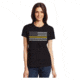 Thin Blue Line Women's - Short Sleeve Classic Thin Gold Line - WOMEN-CLASSIC-GOLD-BLACK-XXL