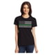 Thin Blue Line Women's - Short Sleeve Classic, Green - WOMEN-CLASSIC-GREEN-BLACK-XXL