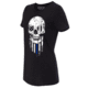 Thin Blue Line Women's Short Sleeve - Halloween Thin Blue Line, Black - WOM-TBL-HALO-BLK-XXL