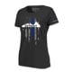 Thin Blue Line Women's T-shirt, Detroit Large, - DETROIT-LRG-TBL-WOM-SHIRT-BLK-2XL