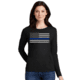 Thin Blue Line Womens - Long Sleeve Classic Thin Blue Line - WOMEN-LS-CLASSIC-BLUE-BLACK-LARGE