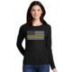 Thin Blue Line Womens - Long Sleeve Classic Thin Gold Line - WOMEN-LS-CLASSIC-GOLD-BLACK-XL