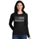 Thin Blue Line Womens - Long Sleeve Classic Thin Red Line - WOMEN-LS-CLASSIC-RED-BLACK-XL