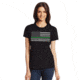 Thin Blue Line Womens - Short Sleeve Classic Thin Green Line - WOMEN-CLASSIC-GREEN-BLACK-LARGE