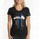 Thin Blue Line Womens T-shirt, Detroit Large, - DETROIT-LRG-TBL-WOM-SHIRT-BLK-L