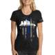 Thin Blue Line Womens T-shirt, La Large, - LA-LRG-TBL-WOM-SHIRT-BLK-L