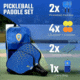 Tkg Sports Fiberglass Pickleball Set W/carry Bag