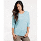 Toad&amp;Co Ember 3/4 Sleeve Women's Tee, Deepwater, Large T1242709-421-L