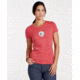 Toad&amp;Co Roar Short Sleeve Womens Graphic Tee, Tomato Heather, Small, T1002804-623-S