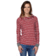 Toad&amp;Co Stripe Out Boat Twist Tee - Women's-Deep Ruby Stripe-Small