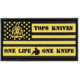 TOPS Knives Flag Patch, 3D Effect, PATCH-02