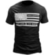 TOPS Knives Flag Logo Cotton T-Shirt, Black, Large, TS-FLAGBLK LARGE