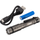 TRYBE Optics Micro Lithium Ion 350 Lumen Rechargeable Handheld Flashlight, Gray, MICRO1K-GRY
