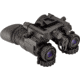 TRYBE Optics NVG-50 Dual 1x19mm White Phosphor Tube Night Vision Goggle, Gen 3, Min 1600+ FOM, 64-72 lp/mm, Black, TRYBENVG50W