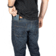 TRYBE Tactical All Purpose Denim Jean - Men's, Slim Fit, Blue/Medium wash, 40-34, TACJNSLMMD-40-34