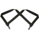 TUFF Products 2-Point Tactical Duty Suspenders w/ Contour X Harness, Black Basketweave Keepers, 1.5in. Elastic 7172-BWA