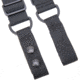 TUFF Products 4-Point Tactical Duty Suspenders w/ Adj. H Harness, Black Nylon Keepers, 1.5in. Webbing 7174-NYA