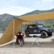 Tuff Stuff Overland Awning Shade Wall, 6.5 x 8 ft, Sand, NSN N, TS-AWN-SW-6.5