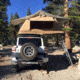 Tuff Stuff Overland Rooftop Tent 2 Person Delta Overland Sand, Sand Tent/Black Cover, NSN N, TS-RTT-DLT